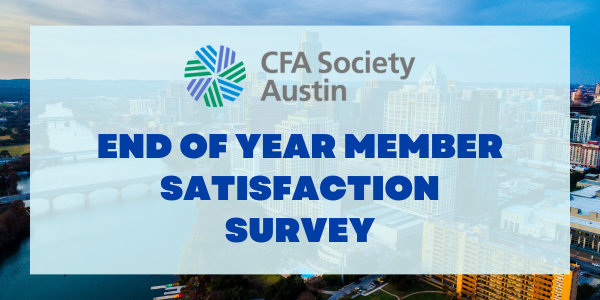 Attention CFA Austin Members! We value your membership and want to ensure your experience meets your expectations. Please take a moment to complete our brief survey. Your feedback guides our efforts in serving you better.

Take survey now: docs.google.com/forms/d/e/1FAI…
