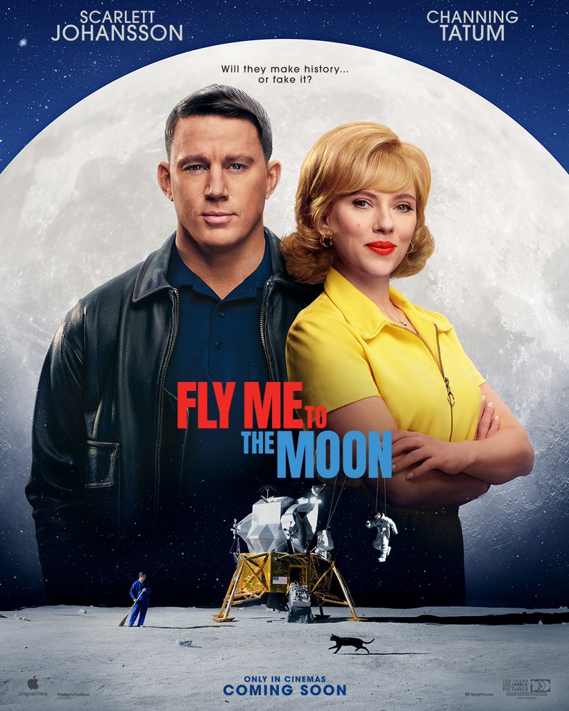 Scarlett Johansson & Channing Tatum in nieuwe Fly me to the Moon posters