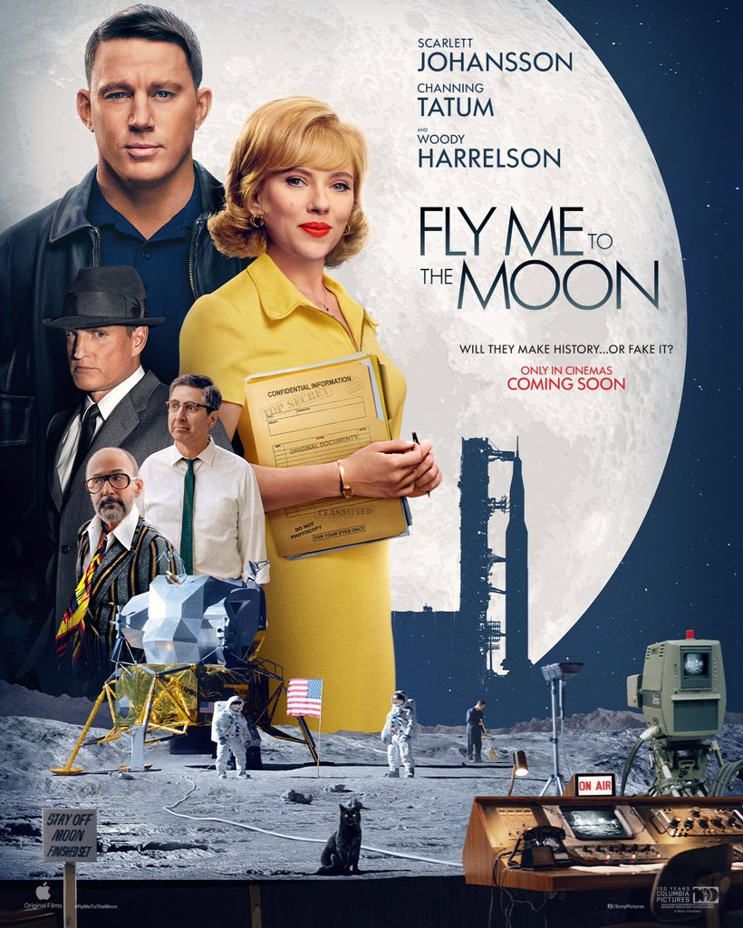 Scarlett Johansson & Channing Tatum in nieuwe Fly me to the Moon posters