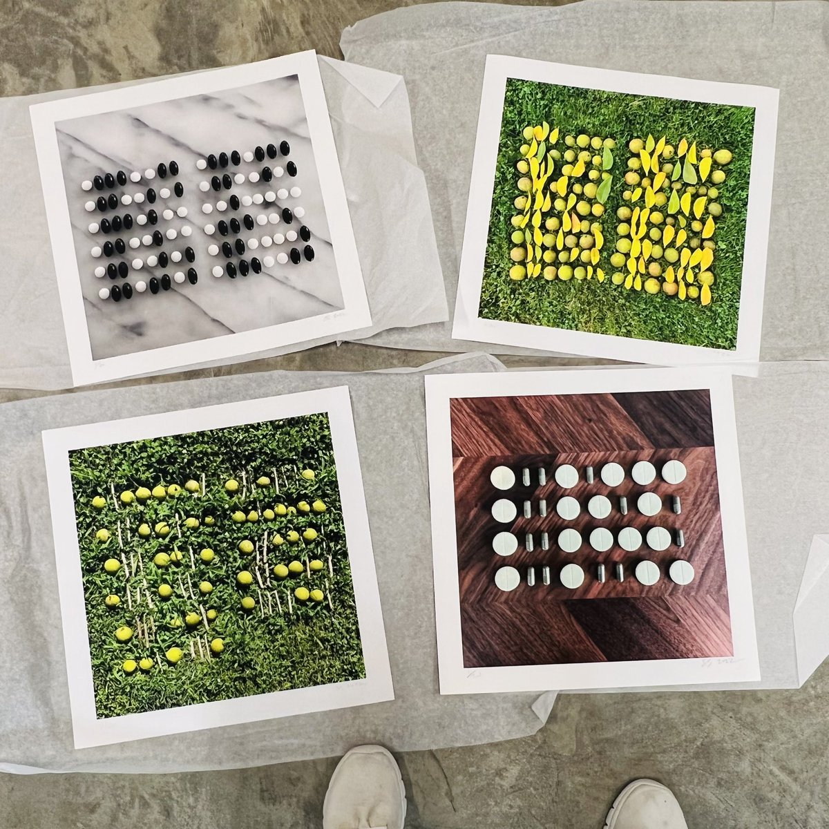 loaning out some #AnalogBinaryCode giclee prints for an upcoming exhibition on experimental writing… 🌱🌱💊💊