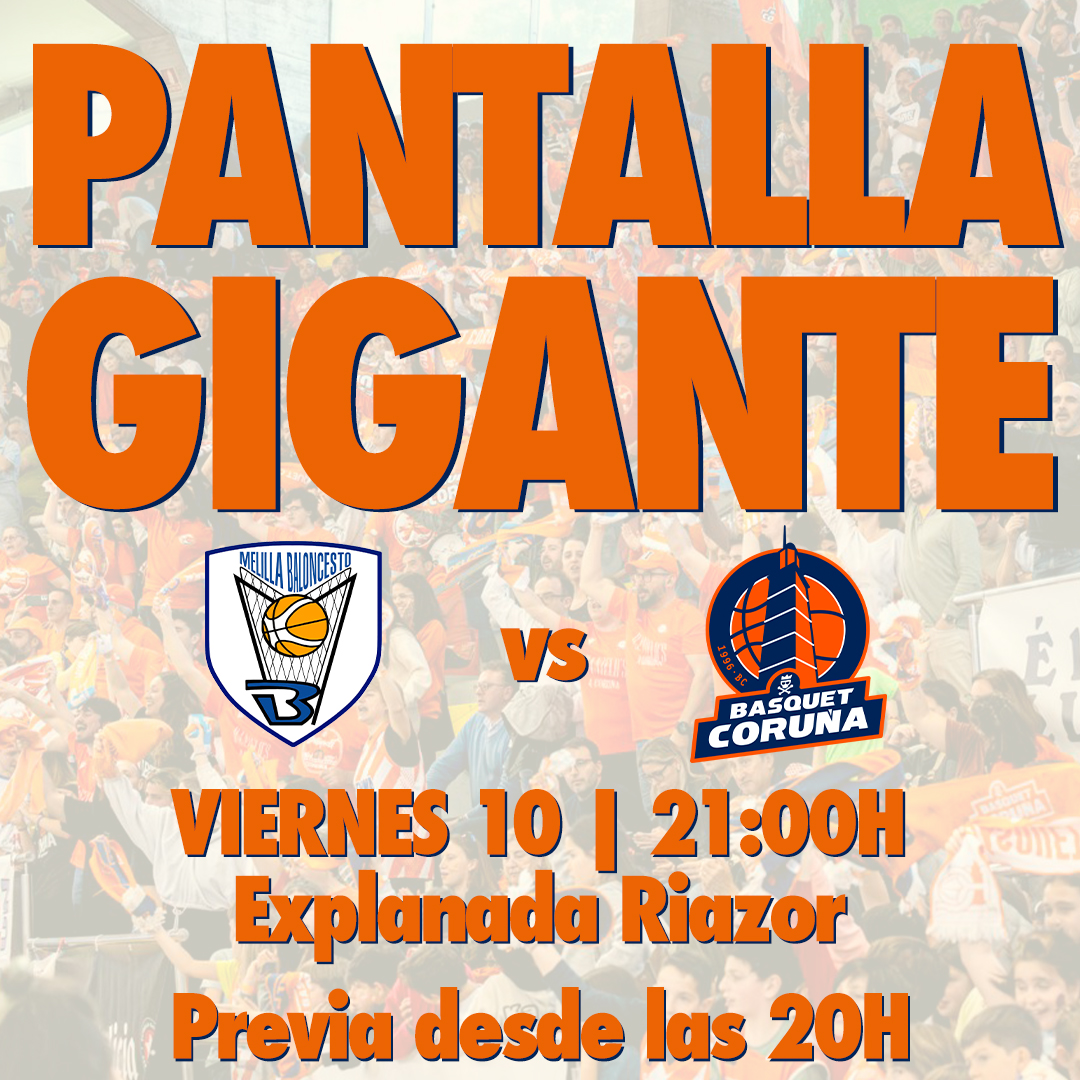 🧡 MAÑANA ES EL DÍA 🧡 🔥 Disfruta del partido en la PANTALLA GIGANTE de la Explanada de Riazor! Previa desde las 20H! 🔥 GRACIAS @RCDeportivo por su inestimable ayuda 💙 Gracias también a @ConcelloCoruna por cedernos el espacio y la oportunidad 🔗 basquetcoruna.com/es/post/hagamo…