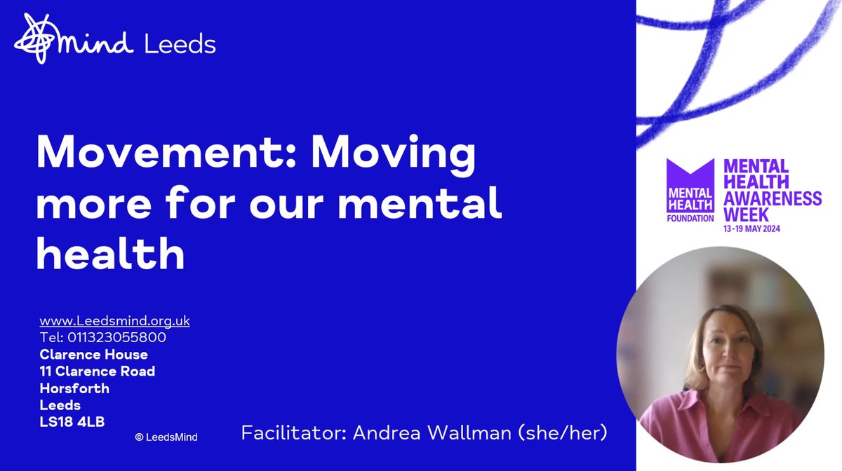 Get our free resource for businesses this #MentalHealthAwarenessWeek Our Training Lead has facilitated a short session on the theme of ‘Movement’. Watch on your own, share with colleagues on email or have a viewing party together! lght.ly/m9amh4 #MHAW24