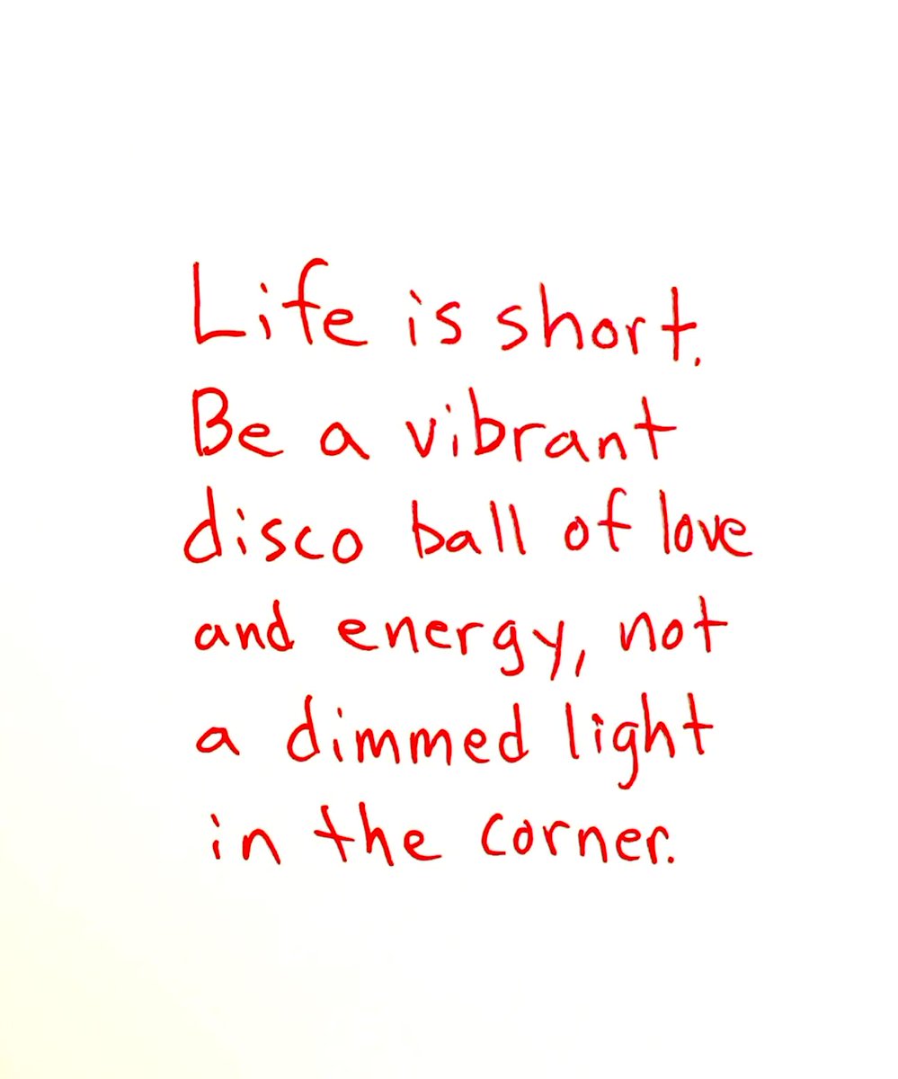 Happy Thursday and your daily dose of inspiration!💕

Life is too short!
Be a vibrant disco ball of energy!
Let’s go!. 💕

Grateful for the opportunity to live, love, and lead.💕

#ALLmeansALL #GreenfieldGuarantee #ProudtobeGUSD
#CultivateCuriosity
#TrustAndInspire
#TrustAndGrow…