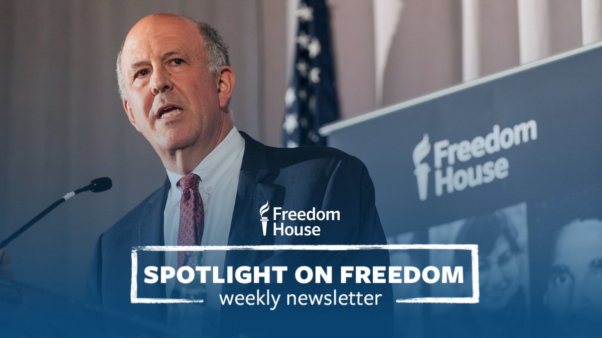 Today's Spotlight🔆on Freedom:

📸 @abramowitz Bids Freedom House Farewell
🏆 Recapping Freedom House’s Annual Awards Gala
🌍 Announcing the Michael J. Abramowitz Fund for #FreedomInTheWorld

More: bit.ly/4b7BTaV
Subscribe: bit.ly/Subscribe_FHne…