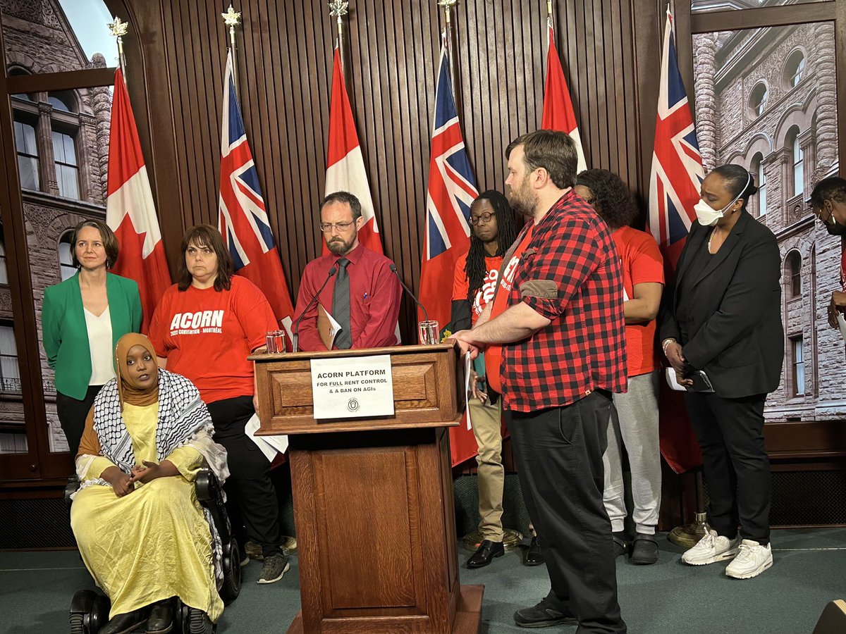 ACORN leaders across Ontario are down at Queen’s Park today to demand FULL Rent Control! Tell @fordnation to close the rent control loopholes: acorncanada.org/take_action/te… Press Conference happening now