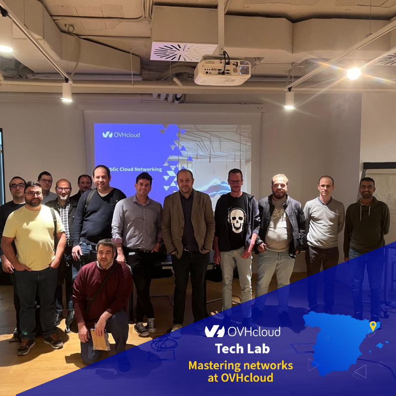 OVHcloud_ES's tweet photo. 🚴¡Seguimos con el #TechLab!
📍Hoy en Barcelona exploramos #SistemasDeRedes con nuestro ecosistema.
💡Revisamos con nuestra red privada (#vRack) en #BareMetal, #PublicCloud y Hosted Private Cloud, junto con servicios como #CloudConnect, #LoadBalancer, #Gateways y #FloatingIPs. https://t.co/xhF5xiQeiQ