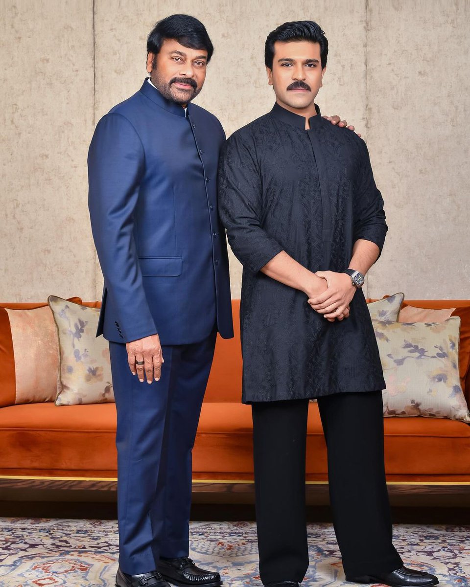 The Legendary Father Son Duo !!

Megastar's @KChiruTweets @AlwaysRamCharan