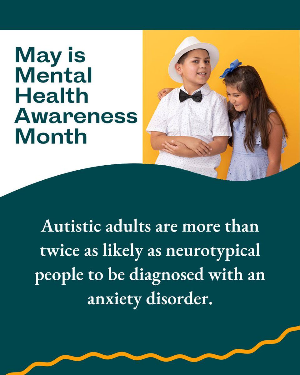 May is #MentalHealthAwareness Month. AuSM recognizes the importance of mental health for the autism community – that's just one of the reasons we provide #neurodiversity-affirming therapy services. Let's #EndStigma this #MHMonth. #MentalHealthMatters #AutismAcceptance