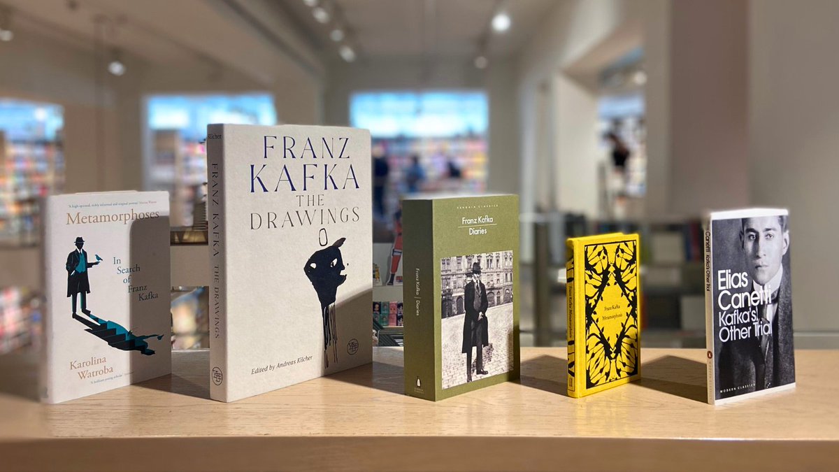 From his most celebrated works, to his considerable diaries and letters, from the finest scholarly studies of his life and work, to artists and novelists inspired reworkings, we've curated a dozen must-read books by, about and influenced by #FranzKafka 👉 bit.ly/44ykO7K