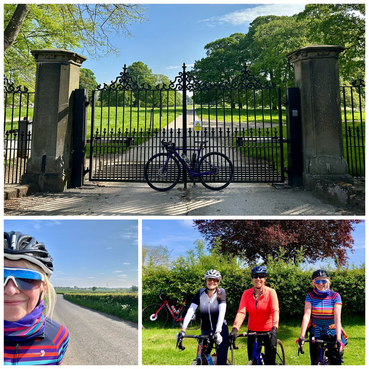 Picked a good day for a day off work … sunshine, cycling with friends and now over to Manchester for an evening with @takethat and @ollymurs 🚴‍♀️