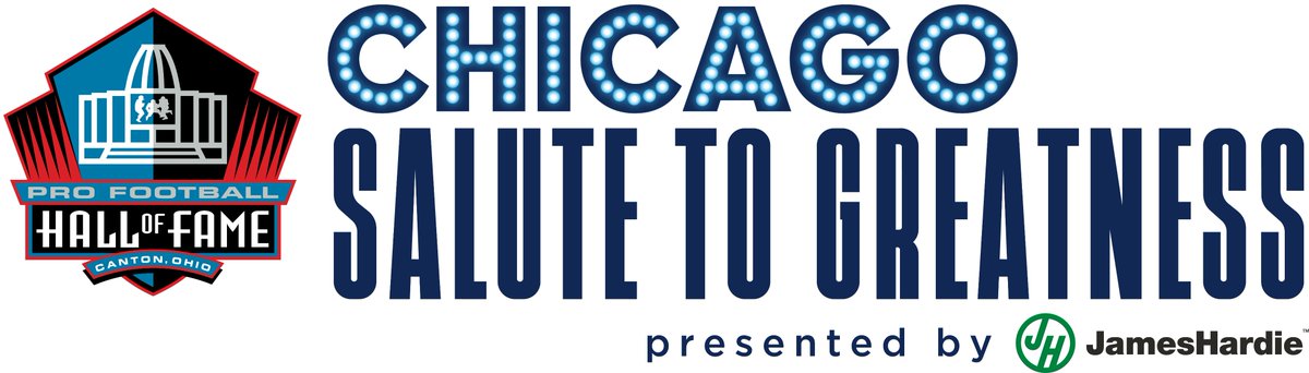 The 10th annual Chicago Salute to Greatness will take place on July 9, 2024, as part of the Pro Football Hall of Fame Salute to Greatness Golf Tour presented by @JamesHardie! Read more: profootballhof.me/ChicagoSalute