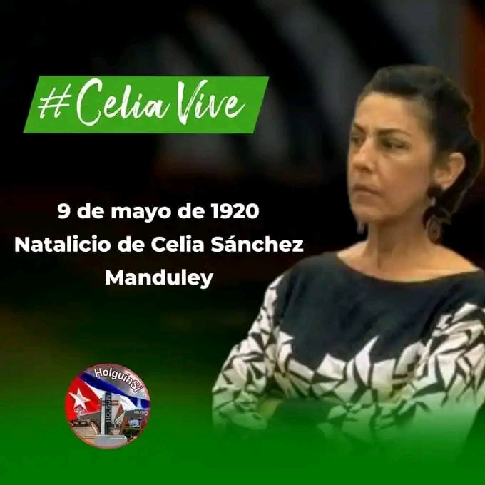 Cubana de extraordinaria sensibilidad, lealtad, fidelidad y valentía. Eres paradigma de la mujer cubana. #CeliaSánchez, nuestra, la más autóctona flor 🇨🇺. A 104 años de su natalicio, esta generación se inspira en tu ejemplo de cubanísima mujer. #CubaViveEnSuHistoria