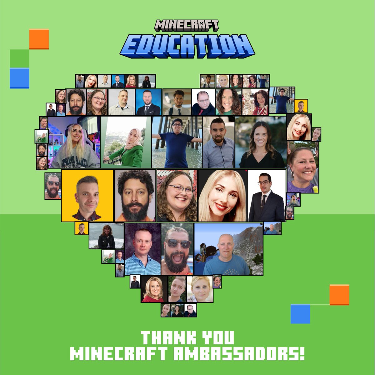 This #TeacherAppreciationWeek we’d love to give an Ender-normous shout-out to our amazing Ambassador Community! We appreciate all you’re doing to support #MinecraftEdu educators around the world. Learn more about our ambassador program: aka.ms/MCE_Ambassadors #ThankATeacher