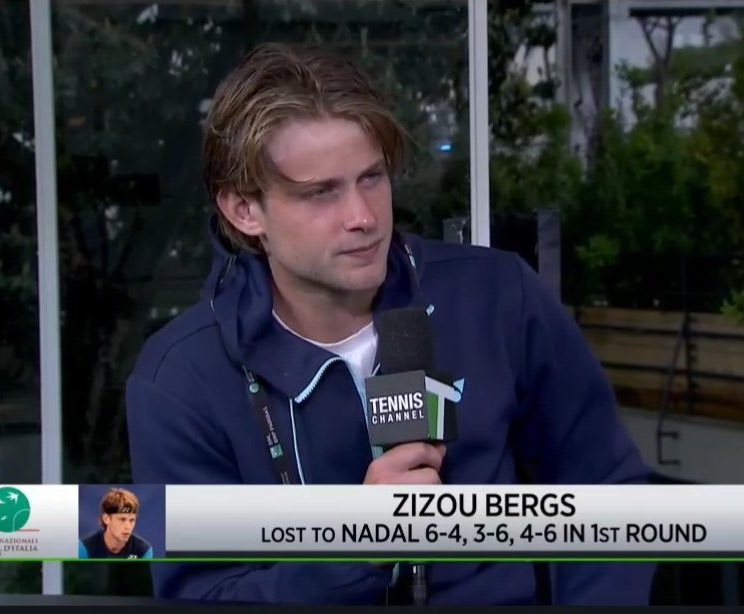 Zizou Bergs spoke about how special it was to play Rafa Nadal: “It’s living the dream. Living in a highlight reel. I’m very grateful to have this tennis life…” “You see Rafa Nadal always on tv when you’re young. You call yourself mini Rafa Nadal. You’re wearing the same…