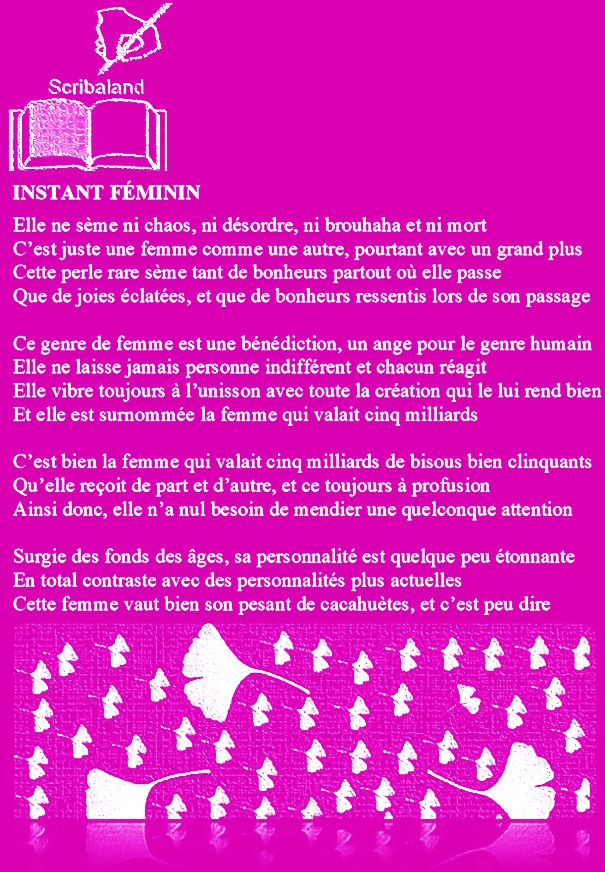 scribaland's tweet photo. #Scribaland INSTANT FÉMININ
La femme qui valait cinq milliards!#ai #NFT #relire #ChatGPT #TikTok #UnknownTheSeries #lyrique #lyriques #maitre #maitres #maitresse #maitresses #maisondedition #maisonsdedition #manuel #manuels #manuscrit #manuscrits #maternelle #maternelles #matiere https://t.co/Odtpbb2NLT