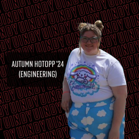 From memorable game nights in R.B. Annis Hall to building combat robots to interning with Roche, Autumn Hotopp embraced every moment of her time @rbasoe. Read more about Autumn's experience as a Greyhound on #YOUIndy: bit.ly/3JRoiZg. #uindygrad
