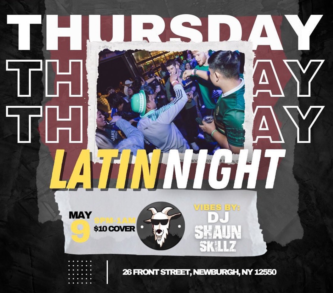 #thursday #nights are #latinnight @billyjoesny 9:00pm TONIGHT @djshaunskillz #live #nbny #newburgh #NewburghWaterFront #845 #329 #orangecounty #hudsonvalley #newyork