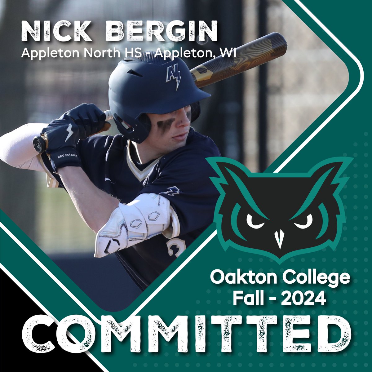 Nick Bergin (@nick_bergin1) on Twitter photo Im thrilled to announce my commitment to play baseball at <a href="/Oakton_Baseball/">Oakton CC Baseball</a>! Thank you to everyone that helped me get where I am today! Im thrilled to announce my commitment to play baseball at <a href="/Oakton_Baseball/">Oakton CC Baseball</a>! Thank you to everyone that helped me get where I am today!