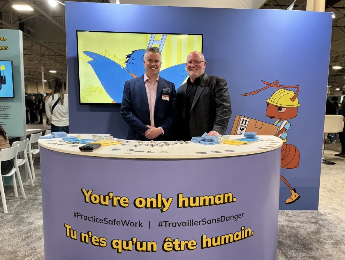 WSIB's tweet image. We’re back from @skillsontario! We had the best time sharing with the students about #healthandsafety at work. #PracticeSafeWork #SOC2024