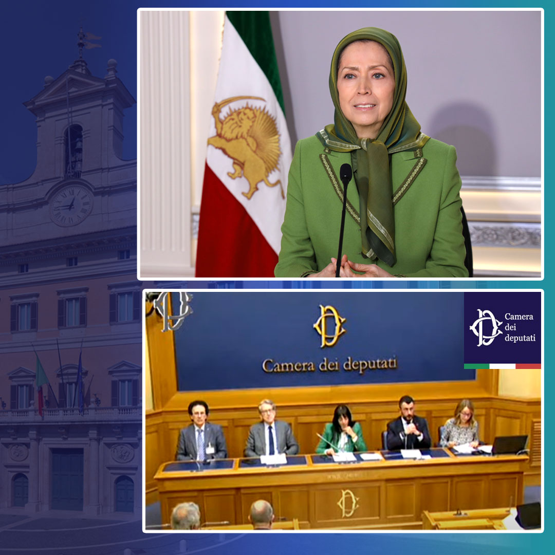 Addressing a Conference at the Parliament of #Italy Applauding Italian Parliament's Majority Declaration, “Supporting Freedom and Resistance in #Iran for World Peace and Security” #BlacklistIRGC maryam-rajavi.com/en/conference-…