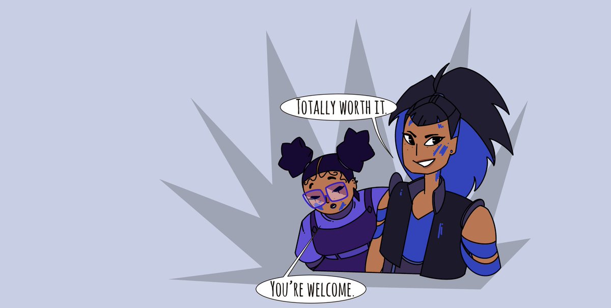 OffspringSeries's tweet photo. Faye and Nova test out their home hair dye skills. We’ll let the results speak for themselves 😏

Thank you to our new artist @1nter.space for working on this wonderful piece!

#offspring #animatedseries #tv #tvseries #indieseries #offspringseries #tvshow https://t.co/6qvmgkIhbx