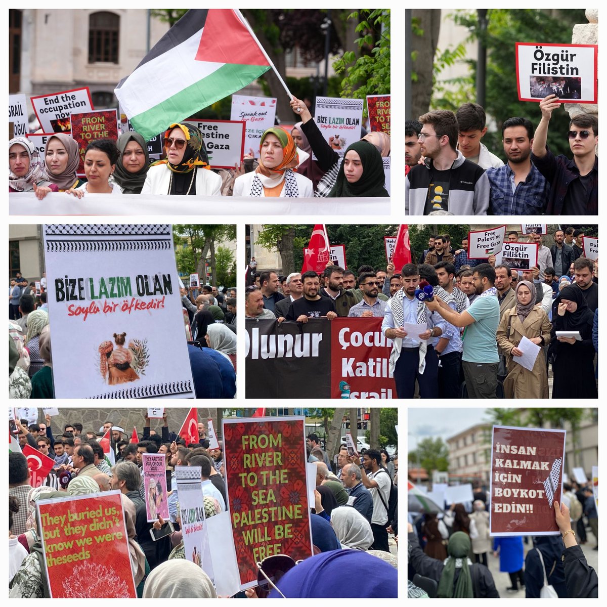 Ankara Sosyal Bilimler Üniversitesi Filistin Bildirisi'nden bazı kesitler..

Filistin’de yaşanan insanlığa karşı suçlara sessiz kalan hiçbir kurum kendisini bilim, ilim ya da hakikat ile ilişkilendiremez.

Üniversiteler meşruiyetini hakikat ile kurdukları ilişkiye borçludur.