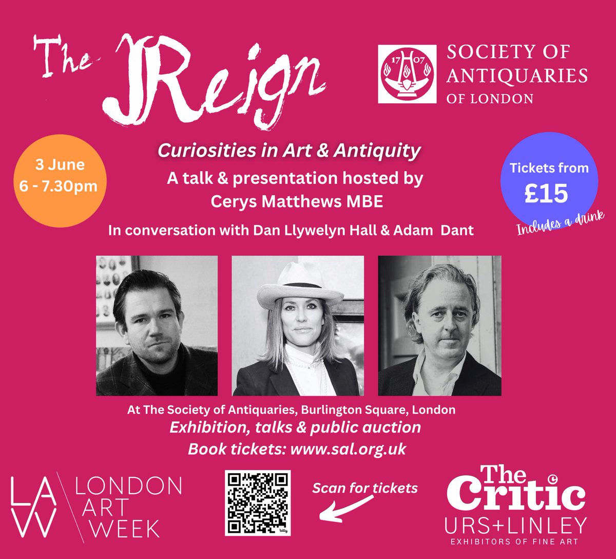 Don't miss out on our Q&A event for our upcoming exhibition, The Reign, chaired by the @cerysmatthews herself, and with moi & Adam Dant! Book before 24 May and tickets are £15! sal.org.uk/event/reign-qa/
