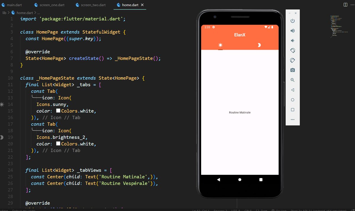 Day 17, Day 18 & Day 19 #100DaysOfCode
Learned and explored different properties of :
- AppBar, 
- BottomNavigationBar, 
- TabBar 
Also Exploring Animations(Hero Widget, Animation Controller, ) and Navigation between screens.
#Flutter #Dart #LearningInPublic #MobileDev