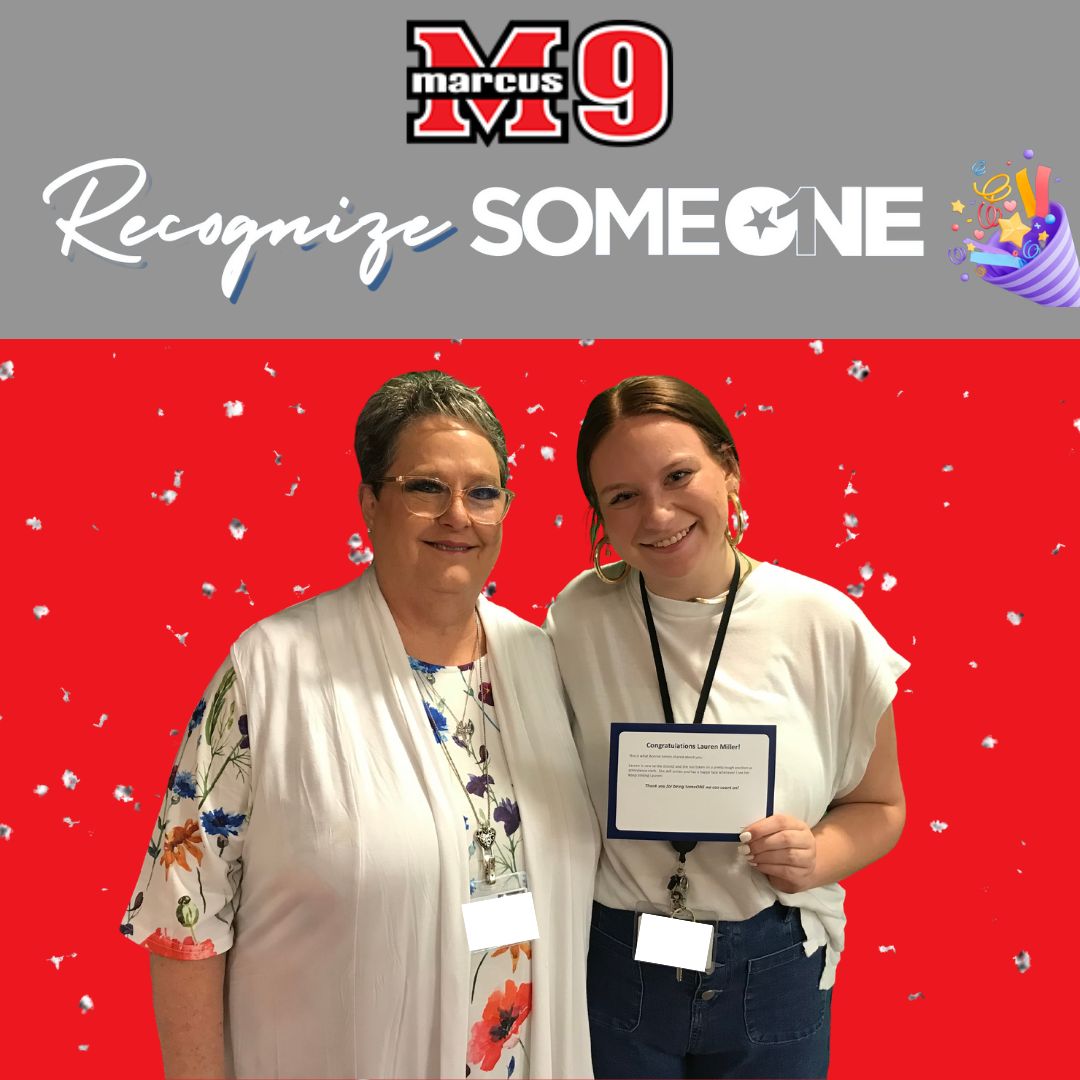 We are starting our day off with a #RecognizeSomeone! Today we are shouting out Ms. Miller who was recognized for taking on a tough role and handling it with a smile! #ADecadeofExcellence #OneLISD #BeTheONE