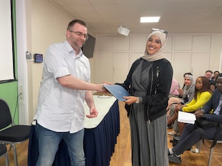 Congratulations to our Poster Prize winners: Hashim Abid, Medical Student/FY1-2 and Dr Iffath Javeed, Core Trainee #rcpsychNWdementia @HylandDeclan @Nmathew16