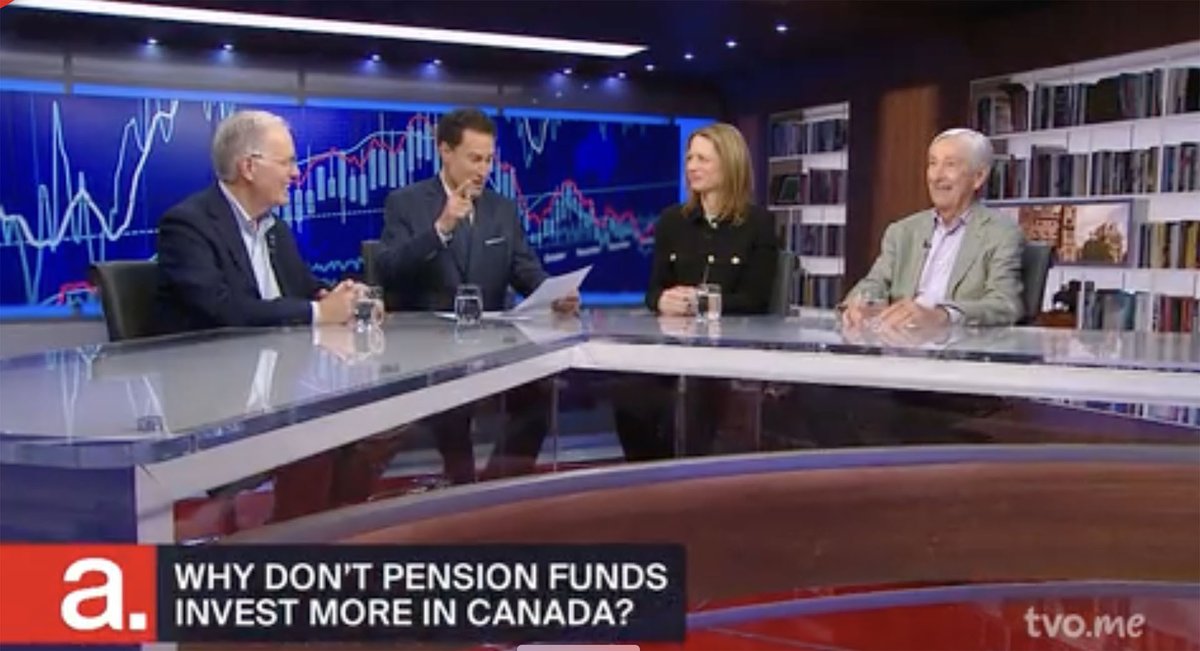 Why don't Canadian #pension funds #invest more at home? Steve Paiken of @tvo's The Agenda asked the experts, including University Pension Plan's Barbara Zvan. tvo.org/video/why-dont…