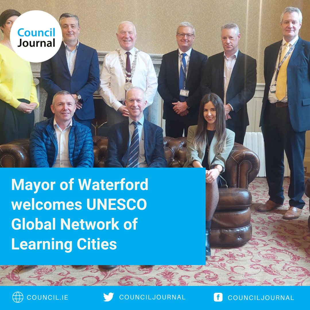 Mayor of Waterford welcomes UNESCO Global Network of Learning Cities Read more: council.ie/mayor-of-water… #Waterfordcountycouncil #kilkennycountycouncil #UNESCO