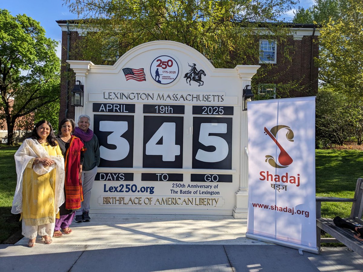 Today Shadaj are the #CalendarKeepers for the #CountdownTo250!📆 They promote #Indian classical #music, bringing joy & education to all ages including young Maya. Next concert 6/8, 6-8:30 pm @masonmuseum! 🎵 #CulturalHeritage #Lex250 #ShastriSangeet. Visit lex250.org