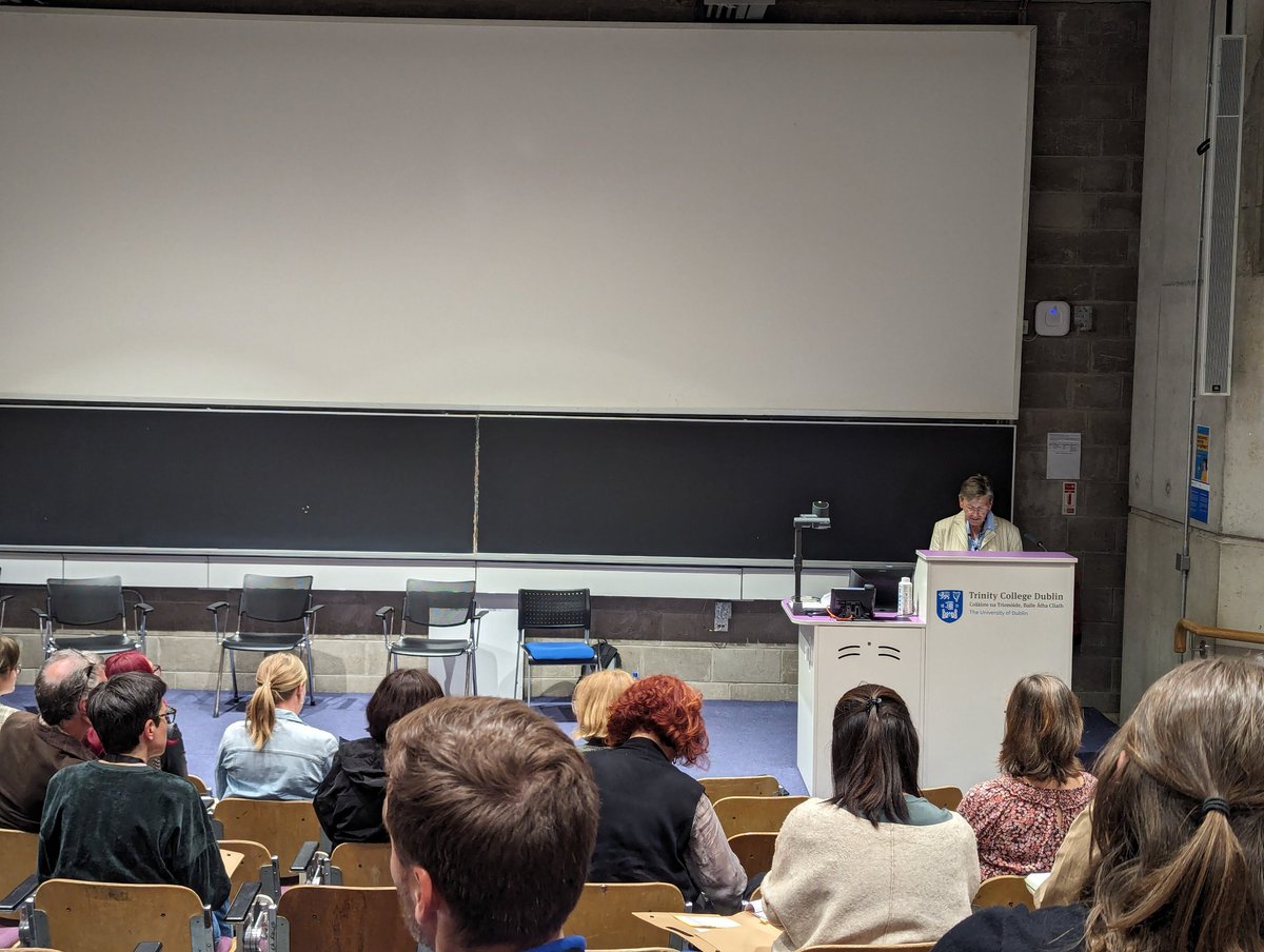 What an incredible honour and privilege to witness Prof. Erika Fischer-Lichte @FU_Berlin give the first keynote at the @scenarioforum international conference. #scenario24 @SchoolofEdTCD @tcddublin