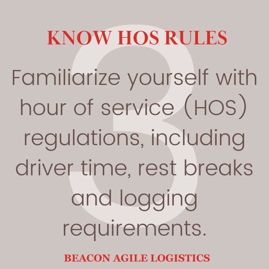 Stay Compliant with regulations to navigate the complex landscape of the trucking industry.

Like and share for more!

#logisticsexcellence
#supplychainexcellence
#logistics 
#freight 
#freightbroker #freightmanagement 
#logisticsmanagement #truckbrokers 
#supplychain