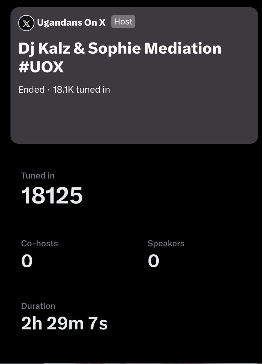 18,125 people joined us as we tried to resolve the @DeejayKalz and @lumusophia misunderstanding. We're grateful because not only did we reach an understanding but also had so many people learn from this experience. Conflict resolution is one of our major objectives #UOX