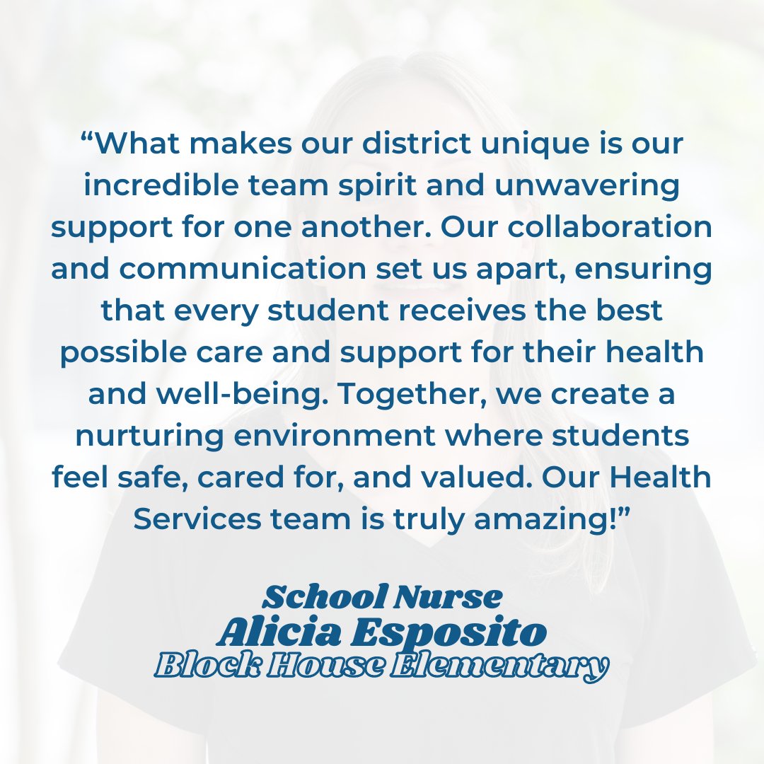 School Nurse Alicia Esposito serves students at <a href="/BHCBears/">BHC Elementary</a>!

"Following young students through their elementary school journey and assisting them to improve &amp; maintain their health &amp; wellness is a big task, but I get to see the difference I make in their lives."

#NoPlaceLikeLISD