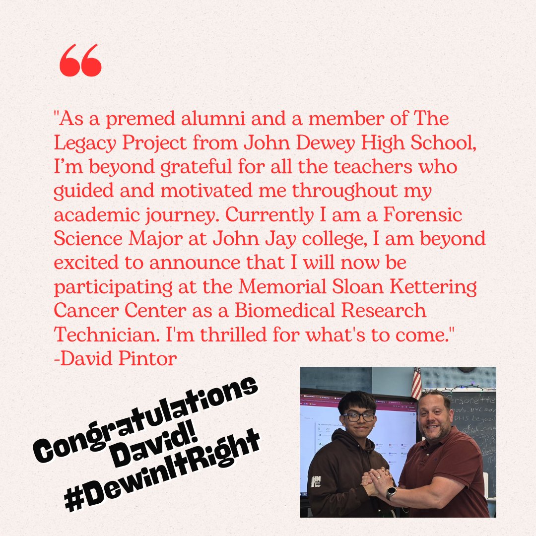 Congratulations David! #DewinItRight #TeacherAppreciationWeek