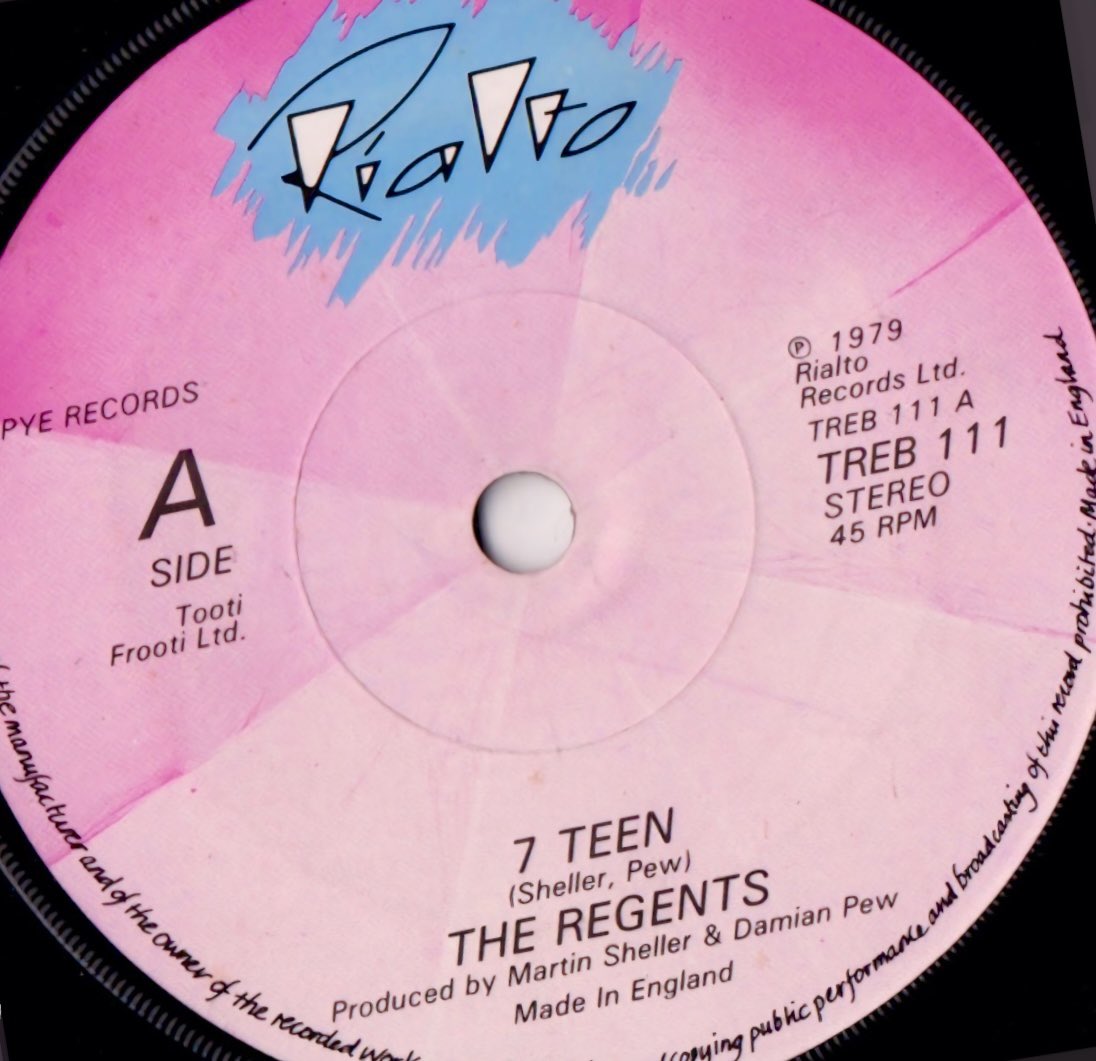 The Regents 7 Teen Ⓟ 1979 @NewWaveAndPunk #theregents #newwave #records #music #vinylsingle #vinylrecords #vinylcollection