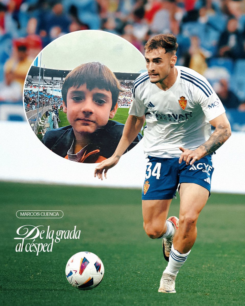 De la grada al césped 

La vida de Marcos Cuenca 🏟️💫💙