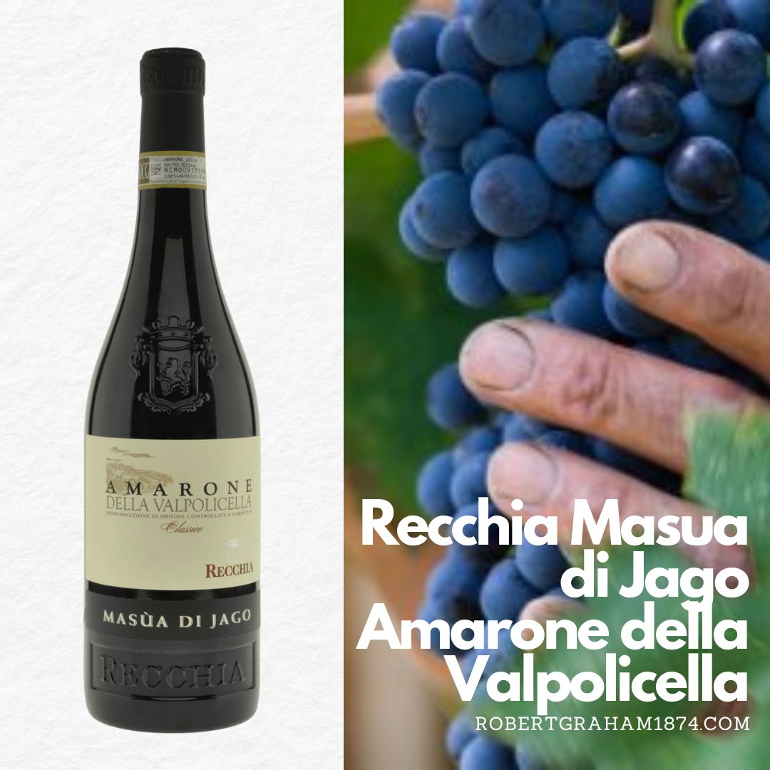 Recchia Masua di Jago Amarone della Valpolicella. Is not just a wine; it is an experience of Italian craftsmanship and tradition. With its rich flavours, Amarone stands as a testament to the artistry and dedication of the winemakers of the Veneto region.
