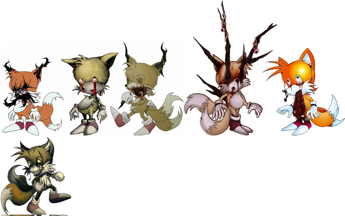 Zalgo! Second batch finished! The tree grows big as zalgo unfolds their  heinous hivemind #ArtistOnTwitter #zalgo #creepypasta #sonicexe  #execommunity #horror, image size:1200x751