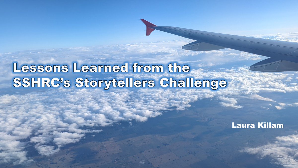 Later today, I will be sharing a few lessons I learned from participating in the SSHRC’s Storytellers Challenge, something I hope more students will be able to benefit from in future years. #queensUResearch📚 #queensu #queensuhealth @queensuHQ @QueensuSON #SSHRCStorytellers