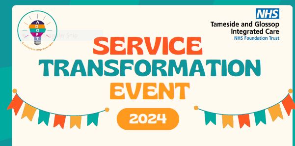 Looking forward to attending this year's service transformation event this Friday, 10th May 11.30 at Werneth House Hope to see you there!