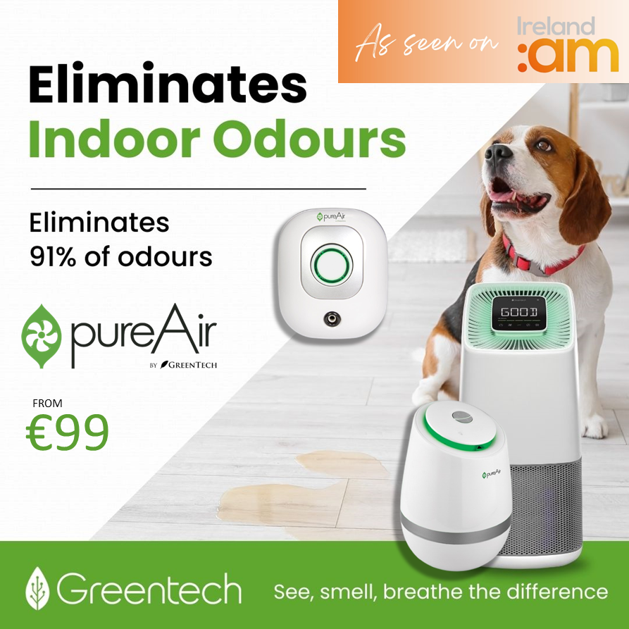 Want to open your door to a fresh room ? 🐕‍🦺🚬⚠  PureAir technology ELIMINATES Indoor Odours such as lingering stale smoke, pet odours and damp smells in your home. Get yours now from €99 at your local stockist: josephmurphy.ie/pureair
 
#indoorairquality #airpurification