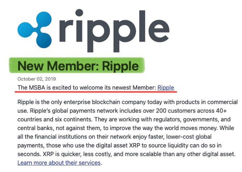 XRP_2026's tweet photo. 🚨: The FBI strongly advises Americans to avoid utilizing cryptocurrency money transmitting services that are not officially registered as Money Services Businesses (MSBA). Ripple, on the other hand, is a proud member of MSBA. It is evident to me that $XRP is involved in a strategic military endeavor. #XRP #Ripple