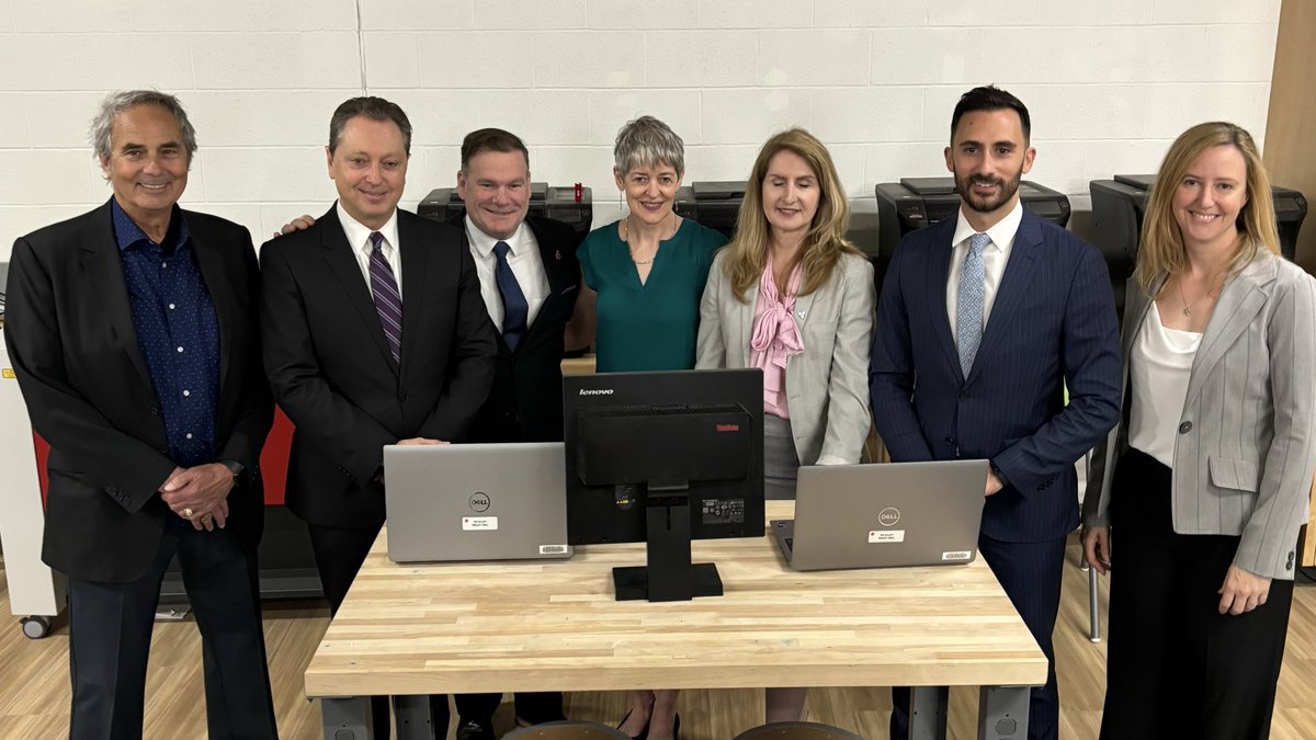 Today at Thomas A. Blakelock High School, @ToddJMcCarthy, @Sflecce, @laurasthornhill, and I announced that the Ontario government intends to introduce legislation next week that prohibits the misuse of data created by children and youth engaging with schools and children’s aid.