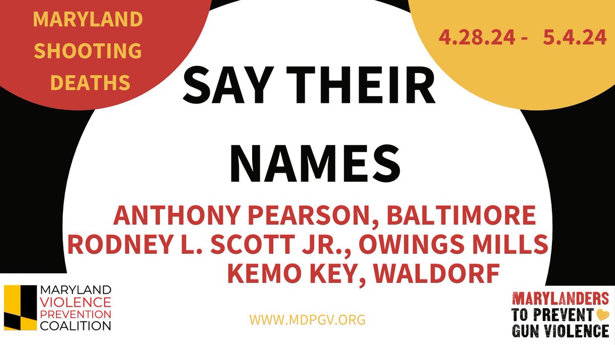 Marylanders to Prevent Gun Violence (@gunviolenceprev) on Twitter photo 2024-05-09 15:48:43