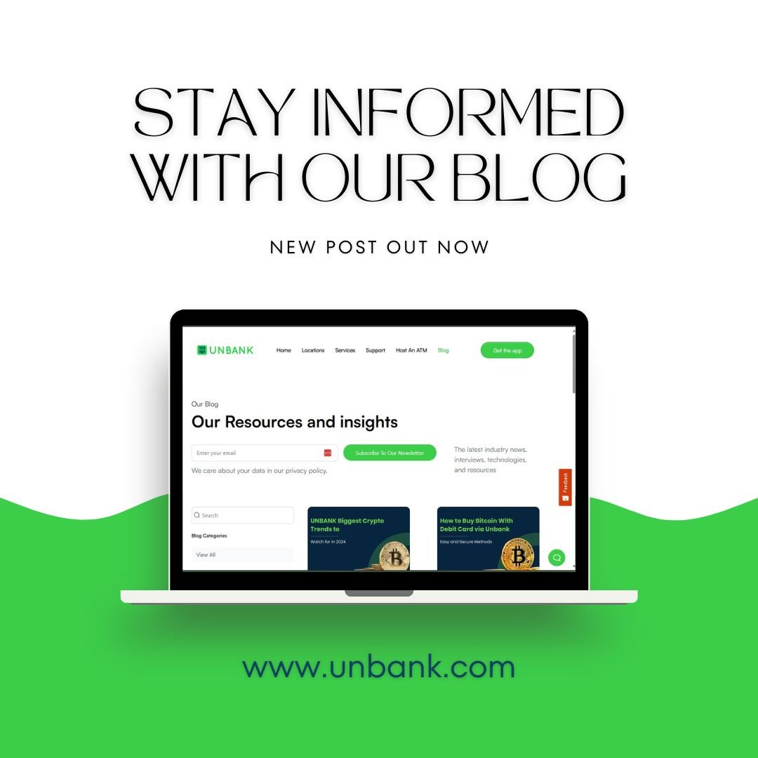 Stay up to date with our latest blog post! Unbank will guide you to the right course of action. Follow the link below and enjoy! Link In Bio!
#blog #unbank #CryptoNews #bitcoinatm #topnotchservice #HappyCustomers #success