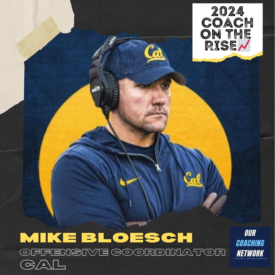 🏈P4 Coach on The Rise📈 @CalFootball Offensive Coordinator & Offensive Line Coach @MikeBloesch is one of the Top Offensive Coaches in CFB ✅ And he is a 2024 Our Coaching Network Top P4 Coach on the Rise📈 P4 Coach on The Rise🧵👇